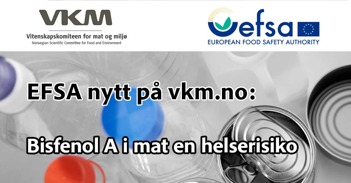 EFSA nytt på VKM: Bisfenol A i mat en helserisiko